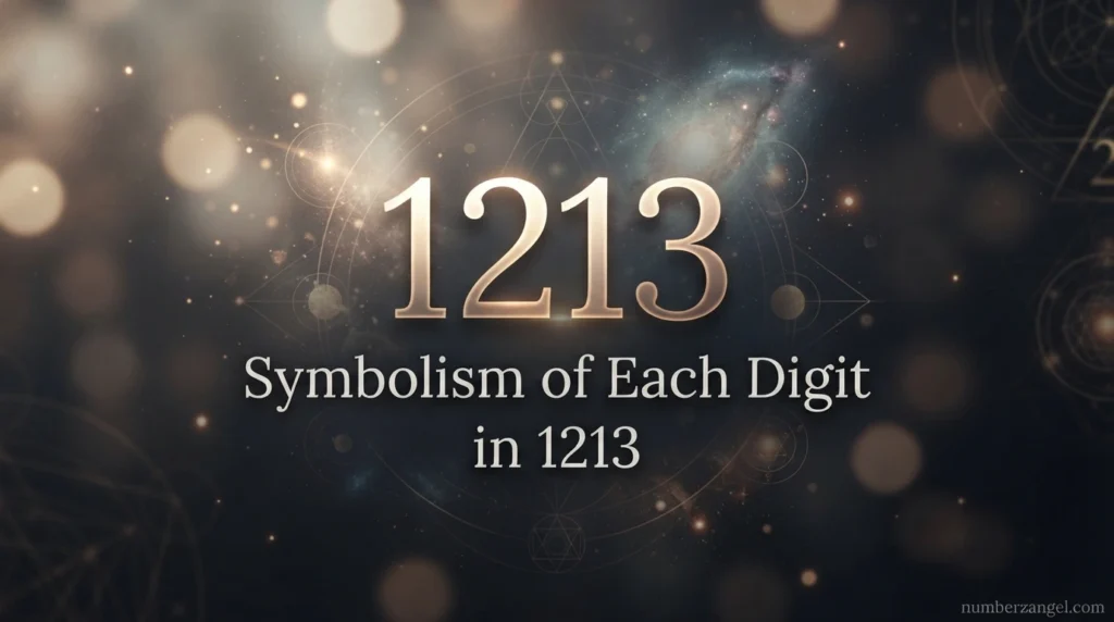 Symbolism of Each Digit in 1213