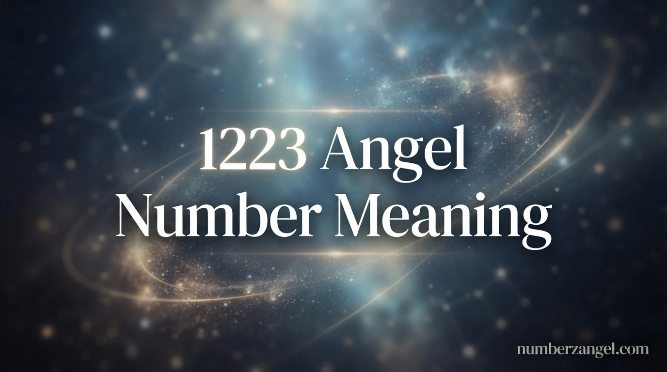 1223 Angel Number Meaning