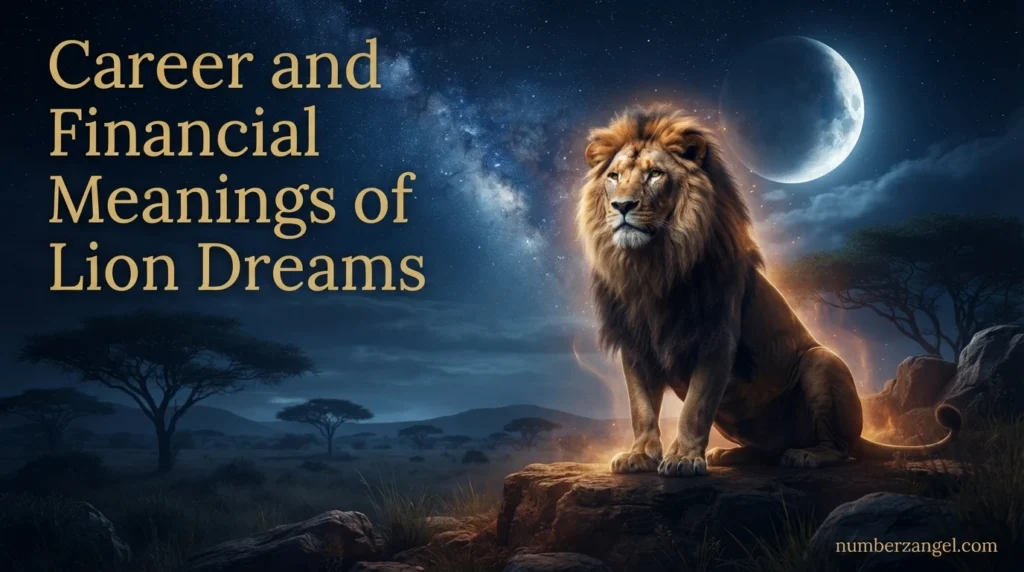 Career and Financial Meanings of Lion Dreams