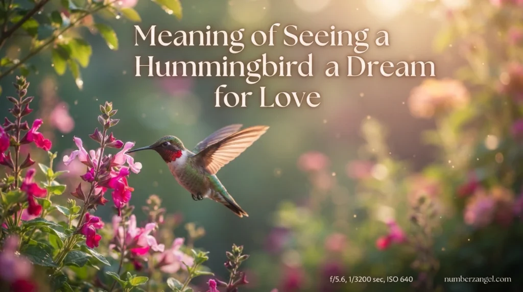 Meaning of Seeing a Hummingbird in a Dream for Love