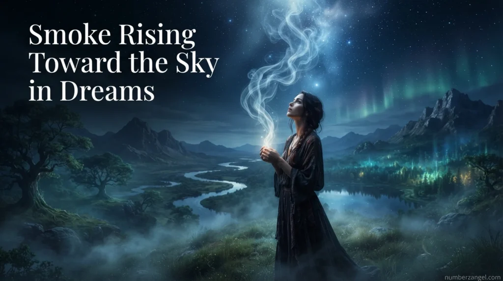 Smoke Rising Toward the Sky in Dreams