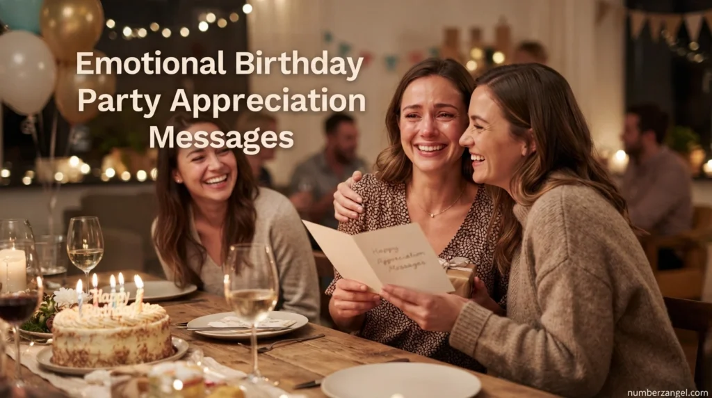 Emotional Birthday Party Appreciation Messages