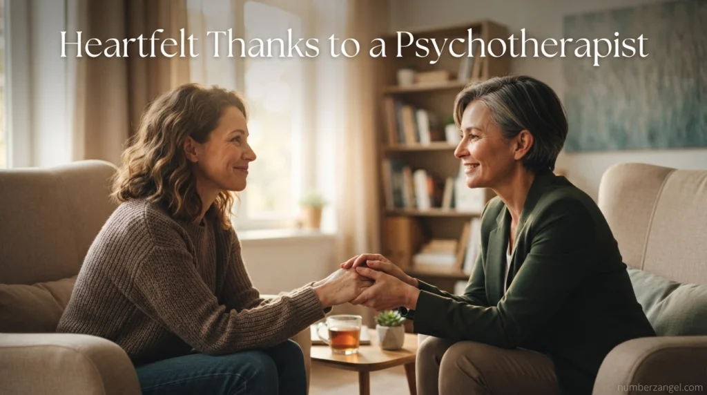 Heartfelt Thanks to a Psychotherapist