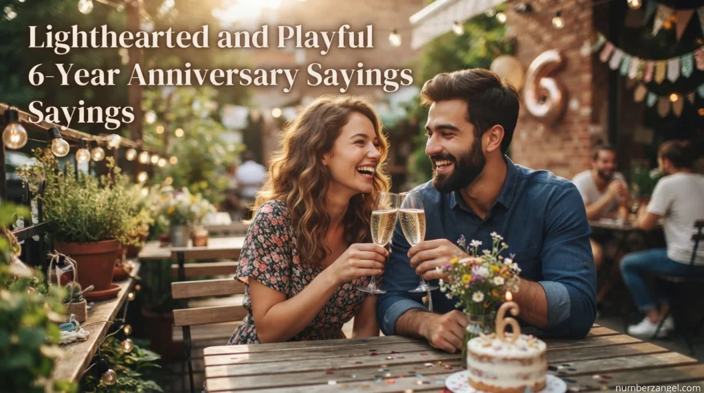Lighthearted and Playful 6-Year Anniversary Sayings