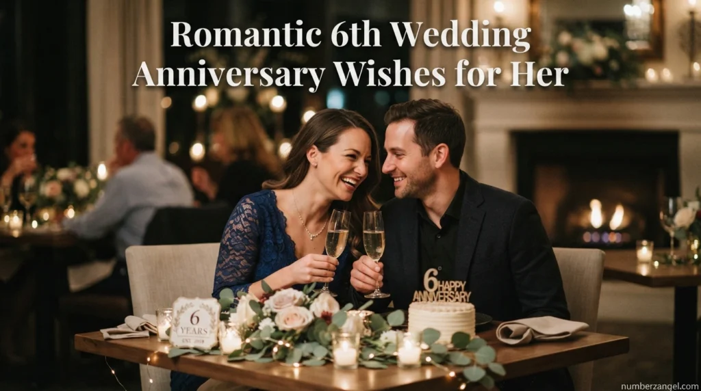 Romantic 6th Wedding Anniversary Wishes for Her