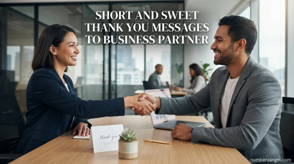 Short and Sweet Thank You Messages to Business Partner