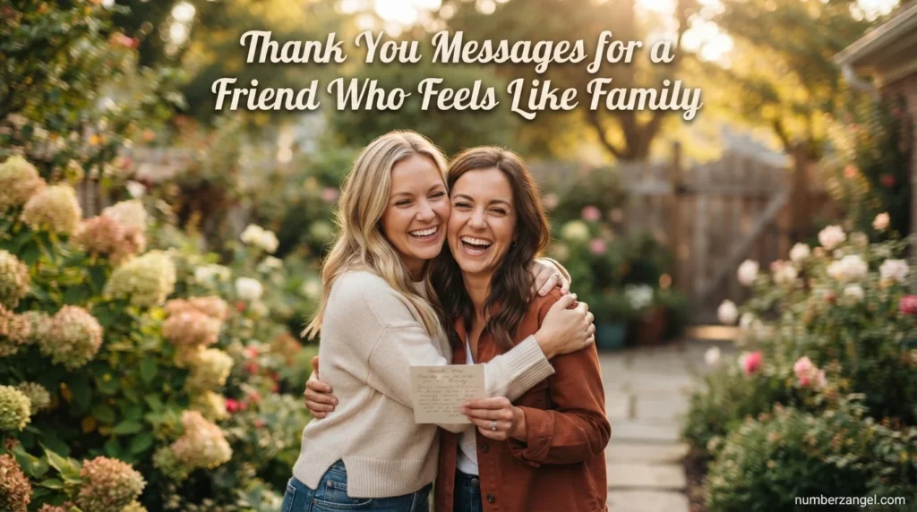 Thank You Messages for a Friend Who Feels Like Family