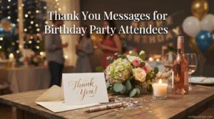 Thank You Messages for Birthday Party Attendees