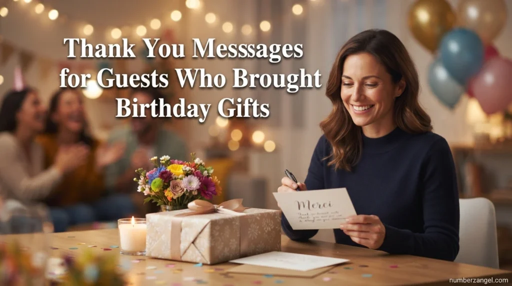 Thank You Messages for Guests Who Brought Birthday Gifts