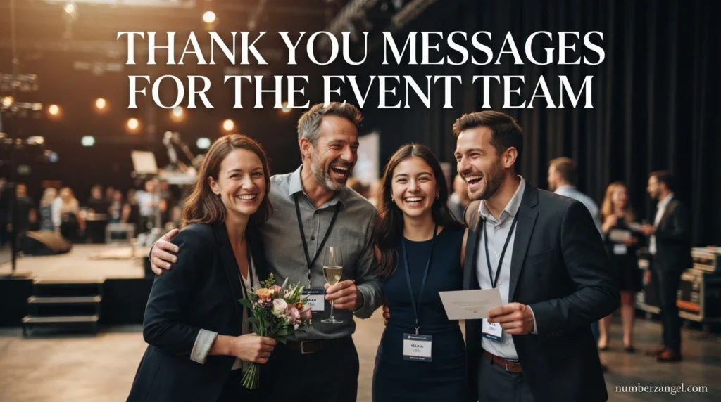 Thank You Messages for the Event Team