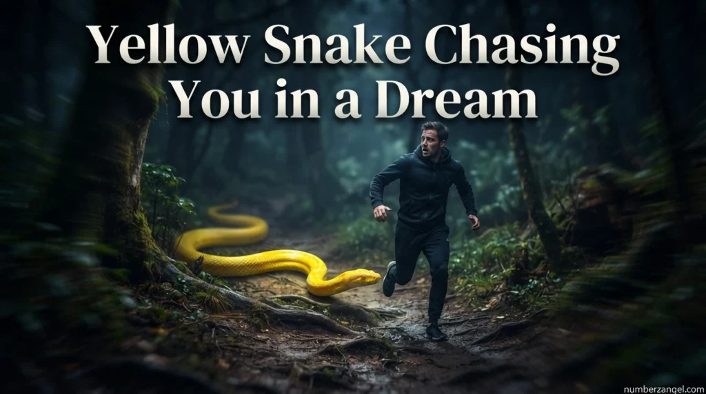 Yellow Snake Chasing You in a Dream